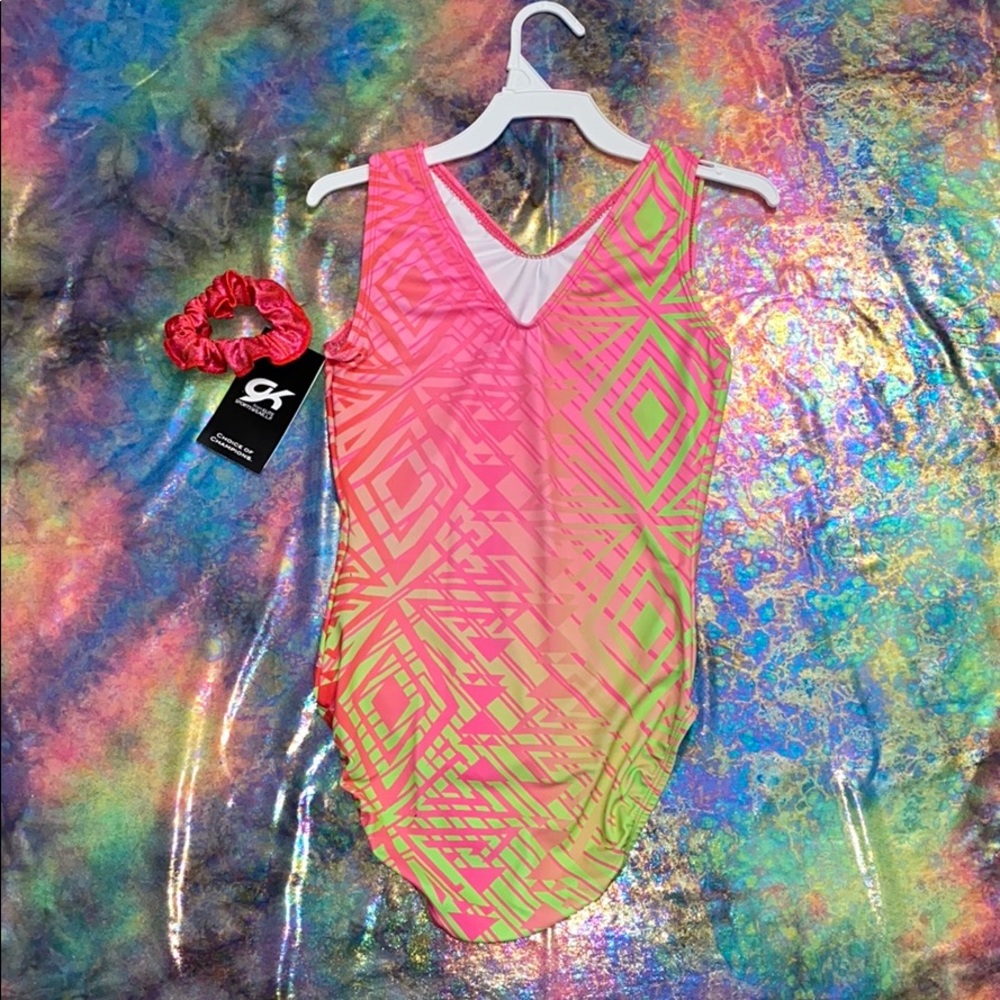 GK ELITE x LAURIE HERNANDEZ Aztec Party Leotard - Picture 7 of 8